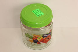 Банка для сыпучих стекло 450мл Фрукты
