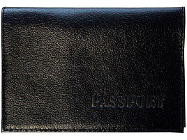 Обложка на паспорт OfficeSpace KPs_1644/176869 кожа тип 1, черный