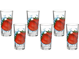Набор стаканов 6шт 1256 Земляника