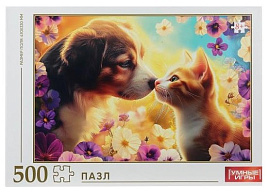 Пазл 500эл. Кошечка и собачка 9352