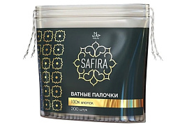 Ватные палочки Safira 200шт полиэтиленовый пакет