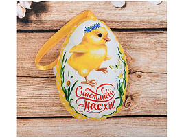 Сувенир Пасхальный Цыпленок на ленте 6,5*9,7см 3863767
