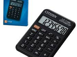 Калькулятор Citizen карманный LC-110N черный, 8 разрядов, 89х59 мм