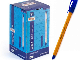 Ручка Flair F-705N JET-LINE ORANGE синяя оранж. корпус, пластик