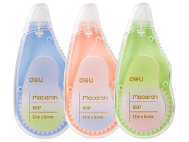 Корректирующая лента Deli E8137 12м*5мм