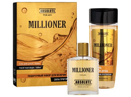 Набор мужской Absolute Millioner(гель д/д.250мл+т.в.100мл)