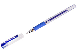 Ручка гел. Crown JBR-700B "Jell-Belle" синяя, 0,5мм, грип, штрих-код