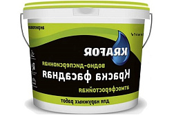 Краска в-д фасадная 3кг Krafor зеленая 4381
