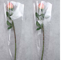 Пленка упаковочная Конус д/цветов на 1 розу 21*80 и50025