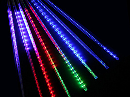 Электрогирлянда тающая сосулька колор 50см