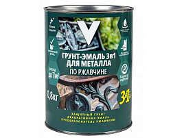 Эмаль-грунт 3в1 синяя 0,8кг по ржавчине V 5038
