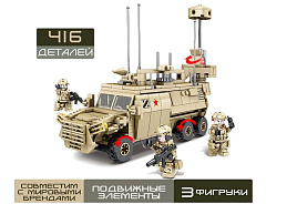 Конструктор Брик 9275081 Бронеавтомобиль 416дет