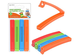 Зажимы для пакетов 4шт. LF75-75