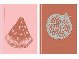 Блокнот 80л. BG ББ6т80_лс 12296 "Juicy fruits", А6, soft-touch ламинация