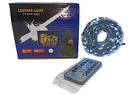 Электрогирлянда проволока 100м белая 1000ламп с пультом