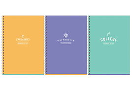 Тетрадь 80л. А4 на спирали  Т4гр80_лс 11910 "Academy", soft-touch ламинация