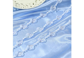 Бусы новогодние 378-300 прозрачные