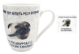 Кружка 330мл к12-4314 Lavenir Мопс