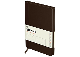 Ежедневник А5 BG DuA5_61260 "Vienna. Dark brown", мягкий переплет, кожзам, темно-коричневый, цветной срез