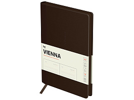 Ежедневник А5 BG DuA5_61260 "Vienna. Dark brown", мягкий переплет, кожзам, темно-коричневый, цветной срез