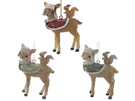 Подвеска полистоун Олень 822978 8см