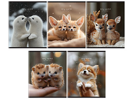 Тетрадь 96л.  Т5ск96 57657 "Крошечный мир", суперэконом