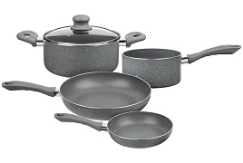 Набор посуды 5пр 846-462/0707 (кастрюля 2,8+ковш 1,6+сковорода 28см) SATOSHI индукция