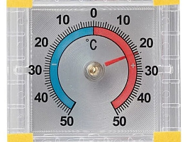 Термометр оконный Биметаллический квадрат ТББ пакет