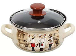 Кастрюля эмаль 1,5л 61904-082/4.02 Сомелье