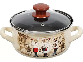 Кастрюля эмаль 1,5л 61904-082/4.02 Сомелье