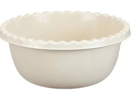 Миска пластик 1,8л М1311 белый ротанг