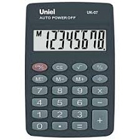 Калькулятор Uniel карманный UK-07 8 разрядов, 88х58х6.5 мм