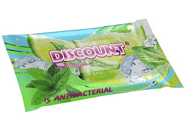 Влажные салфетки Discount 15шт Мята и лайм
