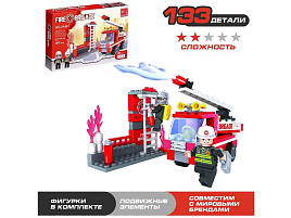 Конструктор Брик 460600 Пожарная бригада 137 дет.