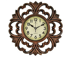 Часы настенные Atlantis 40*40 326-5 розовая бронза