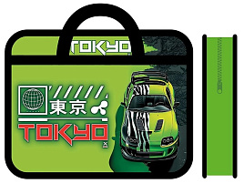 Папка для тетрадей А4 ПМ-А4-25 НЕОНОВАЯ ТАЧКА с ручками