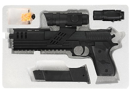 Пистолет пневматический 1B00068 с оптическим прицелом и фонарем