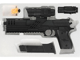 Пистолет пневматический 1B00068 с оптическим прицелом и фонарем