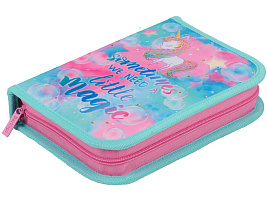 Пенал 1-камерный Berlingo РК06132 200*140*40 "Miracle", дополнительная откидная секция, с наполнением, пол