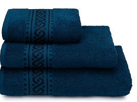 Полотенце 70*130 Донецк Пируэт 19-4324 темно-синий 7502