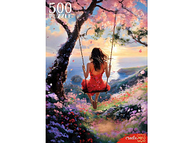 Пазл 500эл. Девушка на качелях Ф500-8720