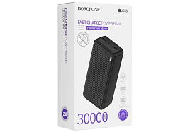 Аккумулятор внешний BOROFONE BJ55B 30000 mAh 2USB черный