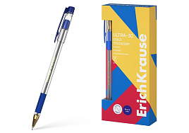 Ручка Erich Krause 61109 ULTRA-30 Gold Stick&Grip Classic 0.7, Super Glide Technology, цвет чернил синий