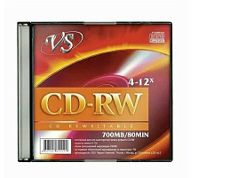 CD-RW диск VS 80 4-12х конверт (5)