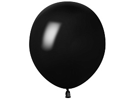 Шар надувной 12 пастель черный (100шт)