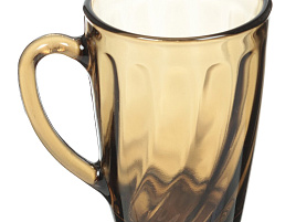 Кружка стекло 300мл 62059 дымка