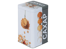 Банка для сыпучих металл 1л Для сахара 828-342