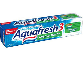 Зубная паста Аквафреш 100мл Мягко-мятная Mild Mint зелен.2469/6415