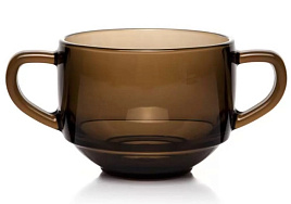 Бульонница стекло 480мл 53772  Дымка Броунз