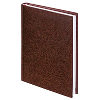 Ежедневник А5 BRAUBERG 123428 недат. "Profile", под фактурную кожу, 160л., коричневый